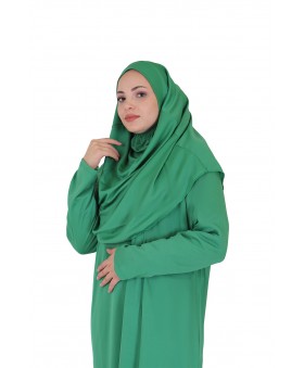 Açık Yeşil Namaz Elbisesi FERMUARLI