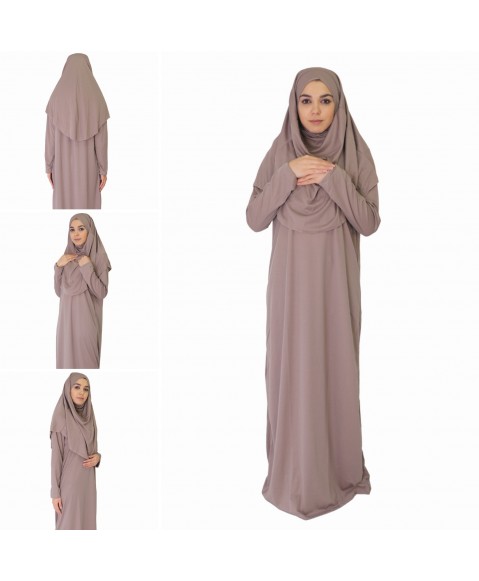 Vizon Fermuarsız Model Namaz Elbisesi