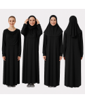 Siyah Fermuarsız Model Namaz Elbisesi
