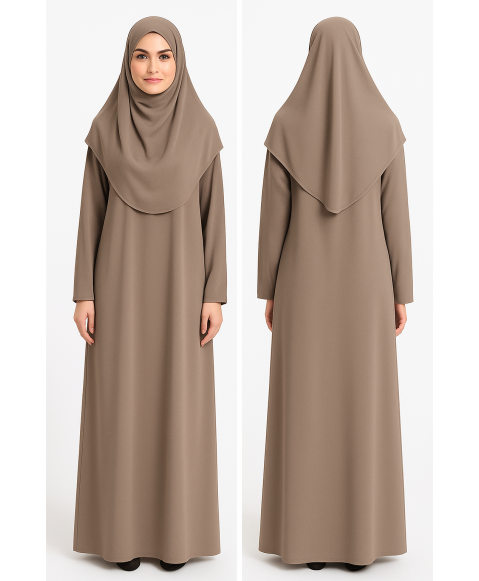 Vizon Fermuarsız Model Namaz Elbisesi